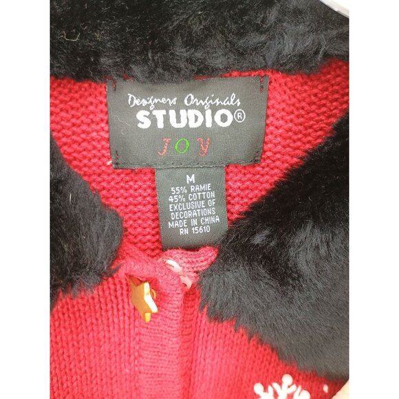 Womens Holiday Snowman Medium Vest By Studio Joy Size Medium - Picture 7 of 7